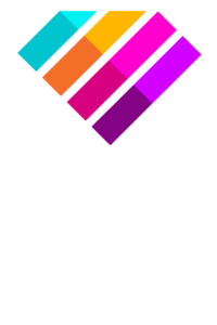 Digi and Game Center Logo - white text